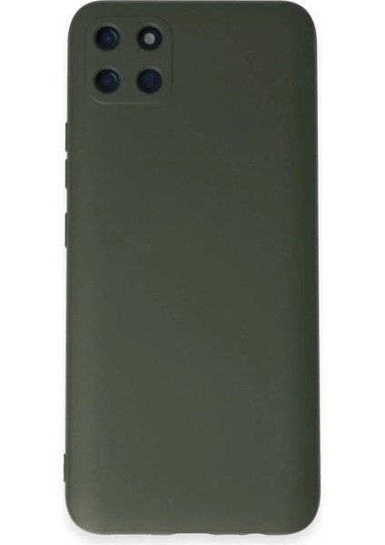 Realme C11 Kılıf Nano Içi Kadife Silikon - Koyu Yeşil - CPTD9804-9482