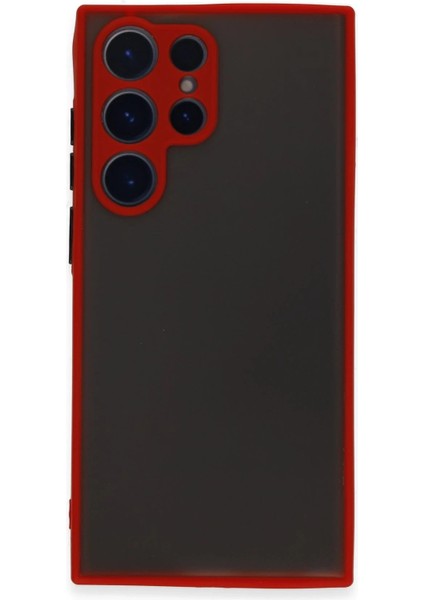 Samsung Galaxy S22 Ultra Kılıf Montreal Silikon Kapak - Kırmızı - CPTD3398-6097