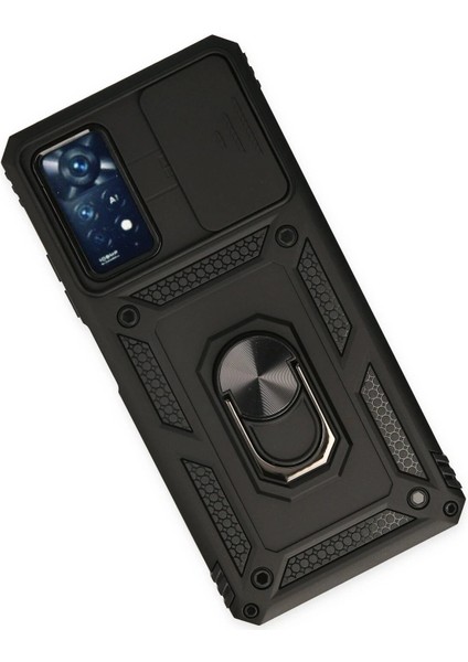Xiaomi Redmi Note 11 Pro Kılıf Pars Lens Yüzüklü Silikon - Siyah - CPTD7799-7636 modelleri
