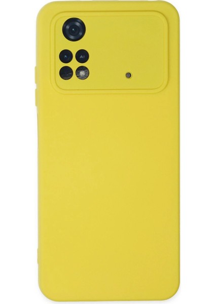 Xiaomi Poco M4 Pro 4g Kılıf Nano Içi Kadife Silikon - Sarı - CPTD8098-5537