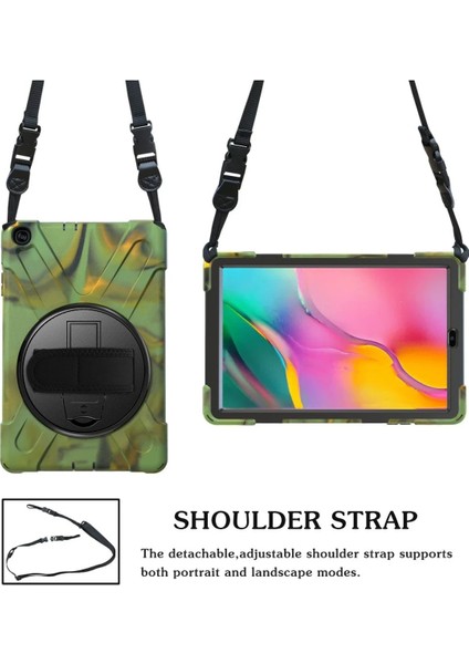 Samsung Galaxy T510 Tab A 10.1 Kılıf Amazing Tablet Kapak - Kamuflaj - CPTD7696-8045 fiyatları