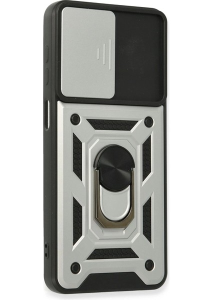 Samsung Galaxy A22 Kılıf Pars Lens Yüzüklü Silikon - Gümüş - CPTD8432-3290 fiyatları