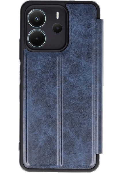 Xiaomi Redmi Note 14 4g Kılıf Flip Cover - Lacivert - CPTD8755-4879
