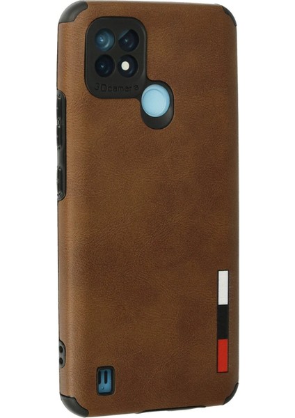 Realme C21 Kılıf Loop Deri Silikon - Kahverengi - CPTD6878-1764 modelleri
