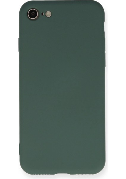 iPhone 7 Kılıf Nano Içi Kadife Silikon - Koyu Yeşil - CPTD3472-2669