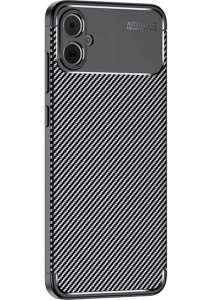 Samsung Galaxy A05 Kılıf Auto Focus Karbon Kapak - Siyah - CPTD7334-1964