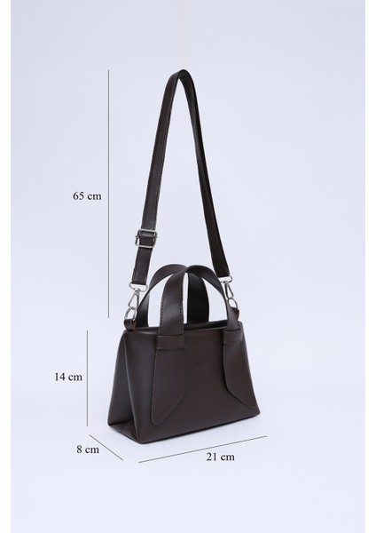 Kahve Rengi SHK60 Suni Deri, Tek Bölmeli, Fermuarlı, Ayarlanabilir Askılı, El, Kol Ve Omuz Çantası fiyatları