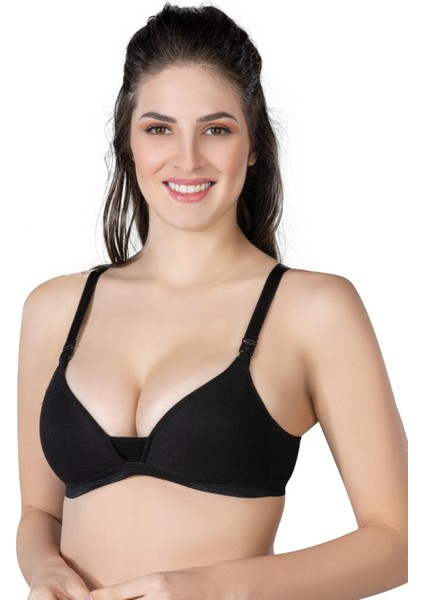 Siyah Mı Emay 1422 Modal Cotton Kaplı Emzirme Sütyen