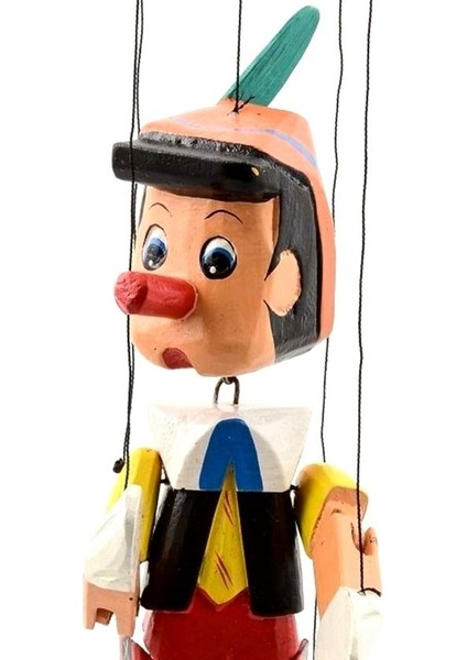 Tavan Askılı Ahşap Pinokyo Figür 34CM