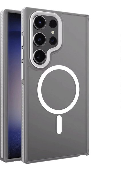 Samsung Galaxy S23 Ultra Winner Magsafe Kapak - Gri - CPTD2108-4648