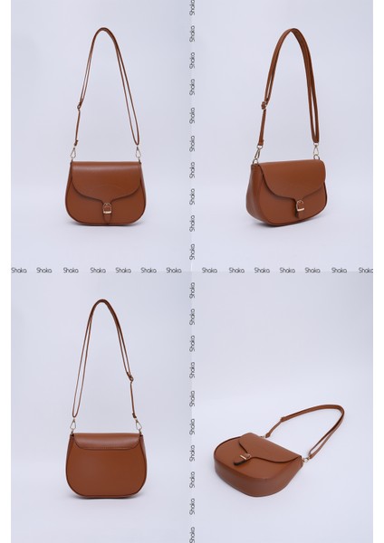 Taba SHK17 Suni Deri, Tek Bölmeli, Çıtçıt Kapama, Ayarlanabilir Askılı,el, Kol ve Omuz Çantası