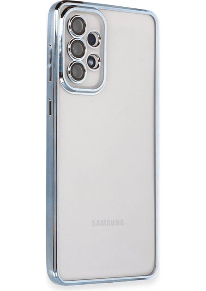 Samsung Galaxy A53 5g Kılıf Lensli Silikon - Açık Mavi - CPTD2277-3562