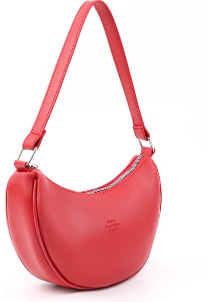 Kırmızı SHK26 Tek Bölmeli Suni Deri El ve Omuz Çantası U:12 E:26 G:6 cm fiyatları