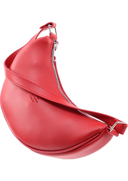 Kırmızı SHK26 Tek Bölmeli Suni Deri El ve Omuz Çantası U:12 E:26 G:6 cm