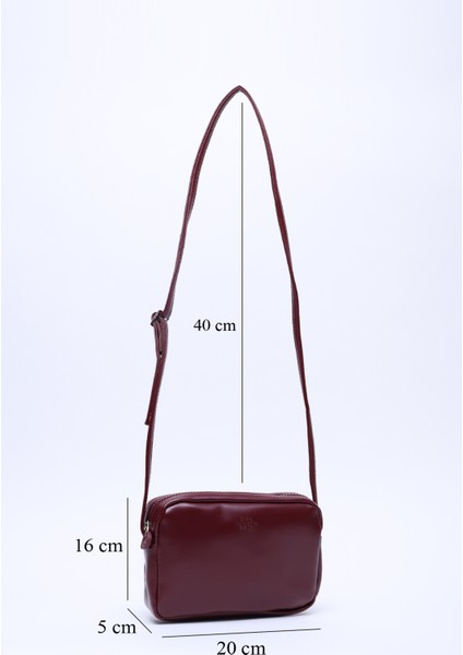 Bordo U23 Suni Deri ,tek Bölmeli, Fermuarlı,süet Iç Kumaş, Ayarlanabilir Askılı, Mini Urban Omuz Çantası fiyatları