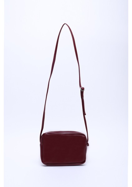 Bordo U23 Suni Deri ,tek Bölmeli, Fermuarlı,süet Iç Kumaş, Ayarlanabilir Askılı, Mini Urban Omuz Çantası fırsatları