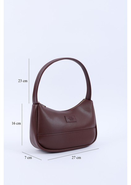 Bordo SHK229 Suni Deri , Fermuarlı Tek Bölmeli , Baget Model El, Kol ve Omuz Çantası fiyatları