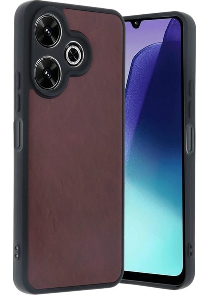 Xiaomi Redmi 13 4g Kılıf Aras Deri Kapak - Bordo - CPTD1481-7850