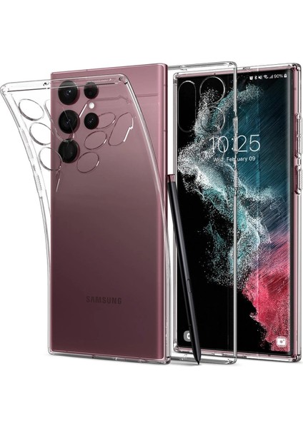 Samsung Galaxy S22 Ultra Kılıf Lüx Şeffaf Silikon - CPTD3690-3227