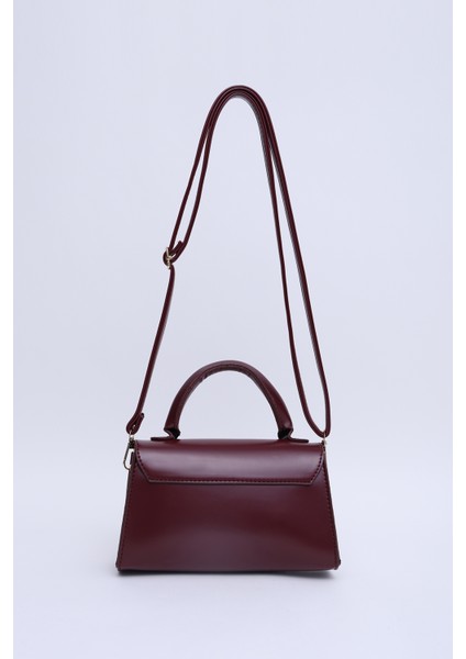 Bordo Shk188 Suni Deri Tek Bölmeli Kilit Detaylı Askılı El, Kol Ve Omuz Çantası fırsatları