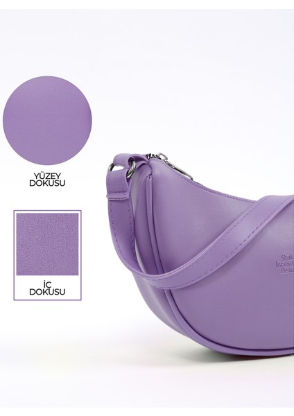 Lila SHK26 Tek Bölmeli Suni Deri El ve Omuz Çantası U:12 E:26 G:6 cm indirimleri