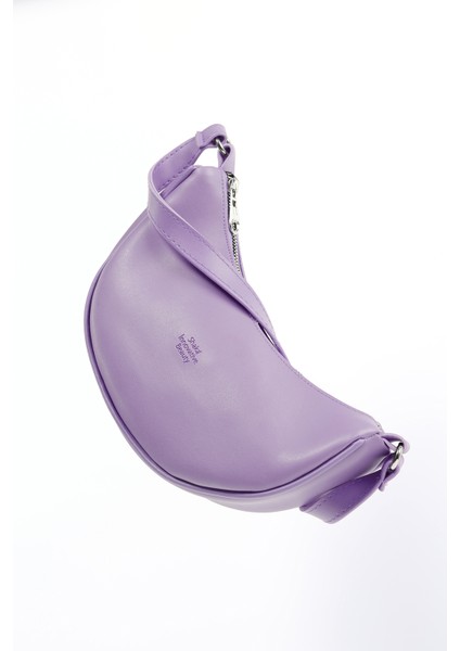 Lila SHK26 Tek Bölmeli Suni Deri El ve Omuz Çantası U:12 E:26 G:6 cm