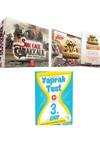 3. ve 4.sınıflar Son Kale Çanakkale ve Son Savaş Kurtuluş Hikaye Seti ve Tüm Dersler Yaprak Test