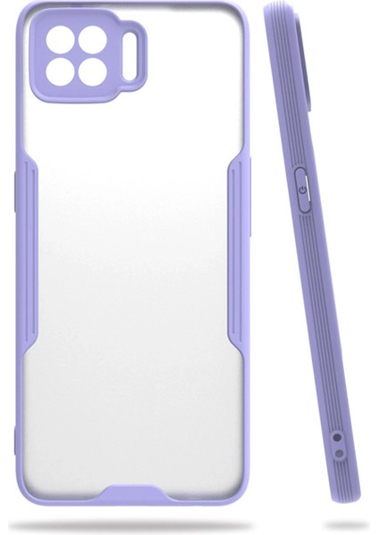 Oppo A73 Kılıf Platin Silikon - Lila - CPTD7318-9943