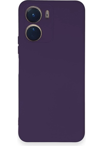Vivo Y16 Kılıf Nano Içi Kadife Silikon - Mor - CPTD8595-5976