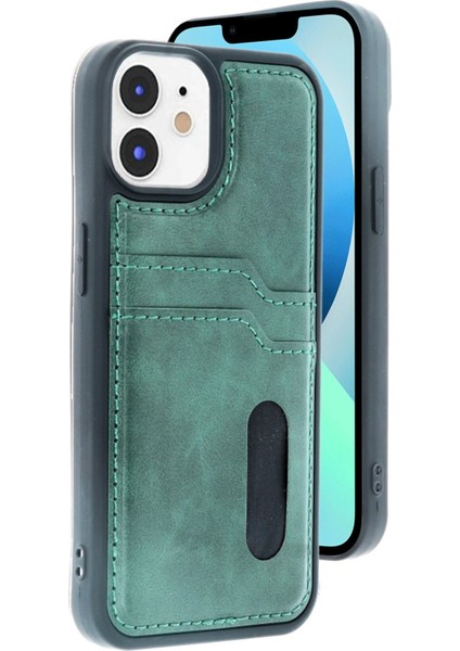 iPhone 11 Kılıf Sara Kartvizitli Deri Kılıf - Koyu Yeşil - CPTD2098-8200 fiyatları