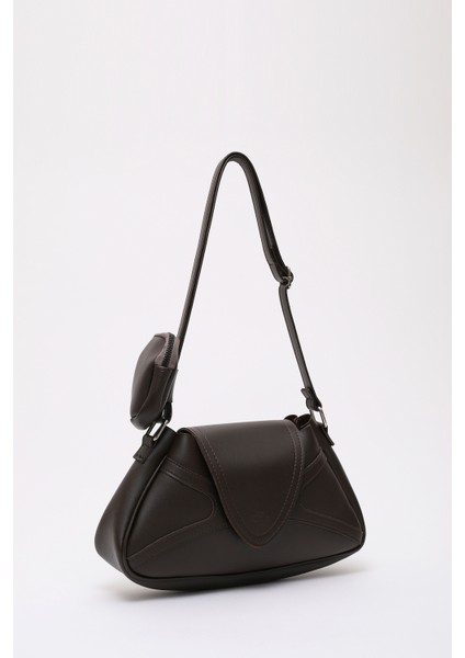 Kahve Rengi Shk96 Suni Deri Tek Bölmeli Cüzdanlı Kol ve Omuz Çantası fiyatları