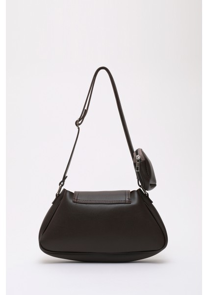 Kahve Rengi Shk96 Suni Deri Tek Bölmeli Cüzdanlı Kol ve Omuz Çantası modelleri