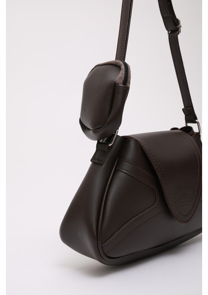 Kahve Rengi Shk96 Suni Deri Tek Bölmeli Cüzdanlı Kol ve Omuz Çantası fırsatları