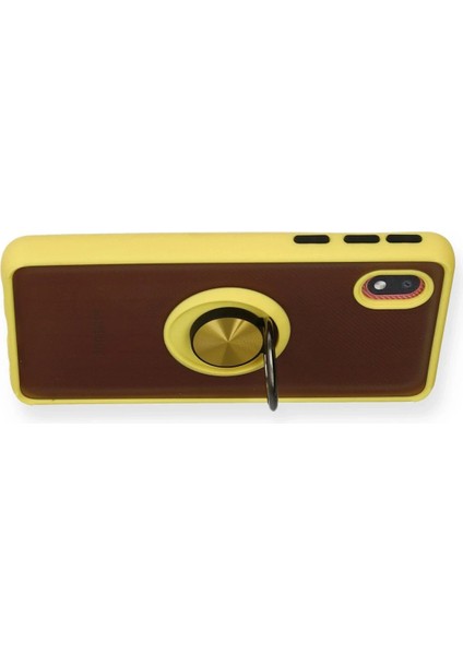Samsung Galaxy A01 Core Kılıf Montreal Yüzüklü Silikon Kapak - Sarı - CPTD6454-1688 modelleri