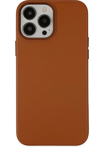 iPhone 13 Pro Kılıf Asya Deri Silikon - Kahverengi - CPTD9983-1718