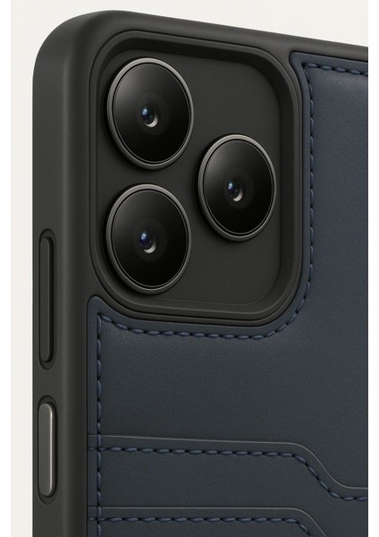 Realme Note 50 4g Kılıf Sara Kartvizitli Deri Kılıf - Lacivert - CPTD2166-6936 modelleri