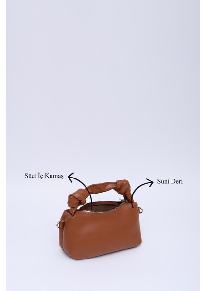 Taba SHK24 Orjinal Soft Deri Düğüm Detaylı Zincir Askılı El ve Omuz Çantası U:14 E:22 G:8 cm indirimleri