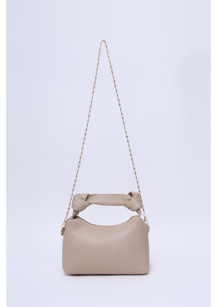 Vizon SHK24 Orjinal Soft Deri Düğüm Detaylı Zincir Askılı El ve Omuz Çantası U:14 E:22 G:8 cm fırsatları