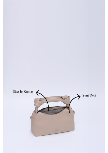 Vizon SHK24 Orjinal Soft Deri Düğüm Detaylı Zincir Askılı El ve Omuz Çantası U:14 E:22 G:8 cm indirimleri