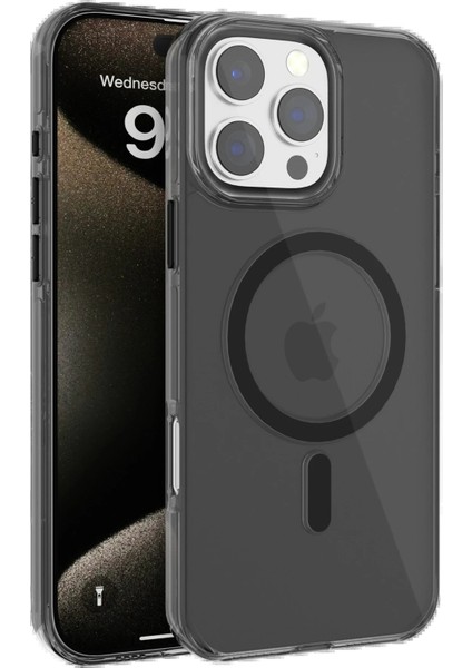 iPhone 16 Pro Max Gleam Pc Sert Magsafe Kılıf - Siyah - CPTD5994-3266