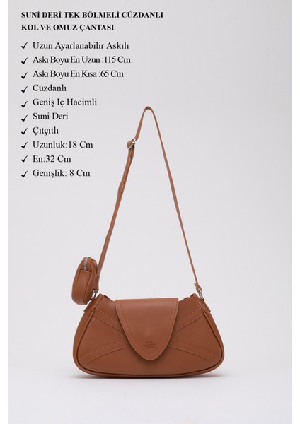 Taba Shk96 Suni Deri Tek Bölmeli Cüzdanlı Kol ve Omuz Çantası modelleri