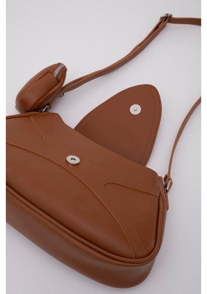 Taba Shk96 Suni Deri Tek Bölmeli Cüzdanlı Kol ve Omuz Çantası fırsatları