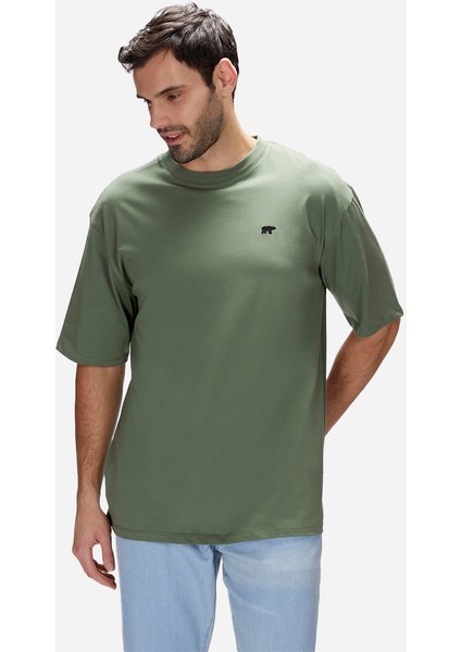 Damon Soluk Yeşil Erkek Oversize Tişört modelleri
