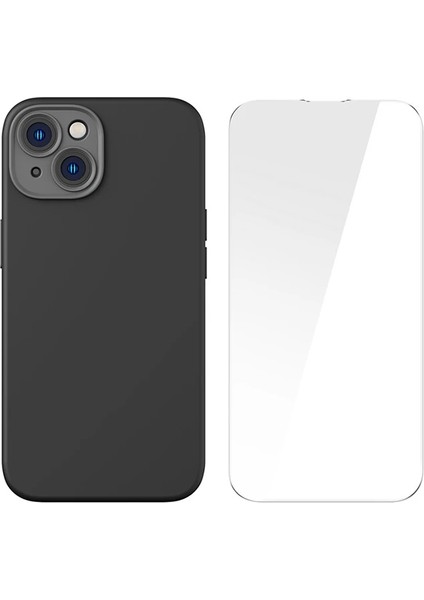 Baseus Liquid Silica Gel iPhone 14 Plus 6.7 Magsafe Silikon Kılıf + Tempered Ekran - KRM2962-3361