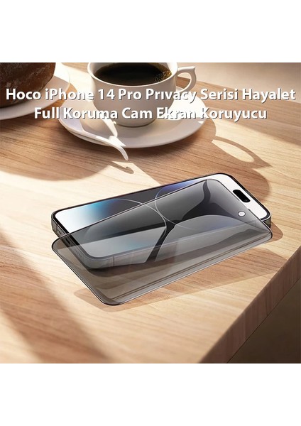Hoco iPhone 14 Pro Prıvacy Serisi Hayalet Full Koruma Cam Ekran KORUYUCU-(5775) - KRM5381-6010 fiyatları