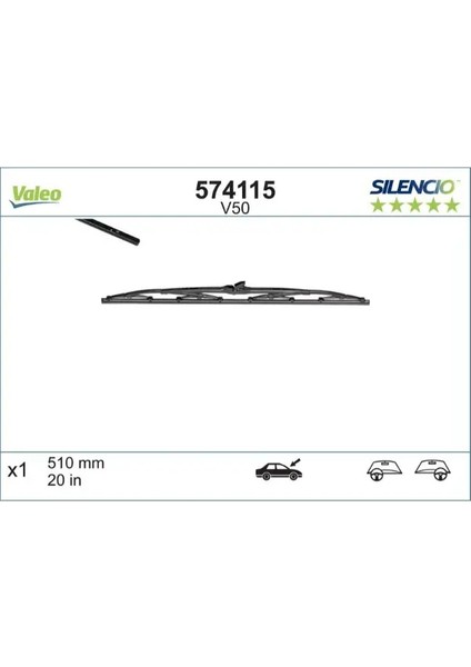 Sılecek Supurgesı 510MM Carına Corolla Camry Em (St)