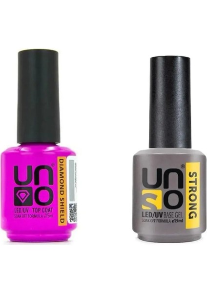 Diamond Shıeld Top Coat 15 ml+Strong Base Coat 15 ml 2'li Set