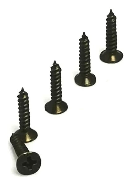 Klips, Menteşe, Ayak Vidası 2,2x7,5mm Çelik - Siyah 100 Adet