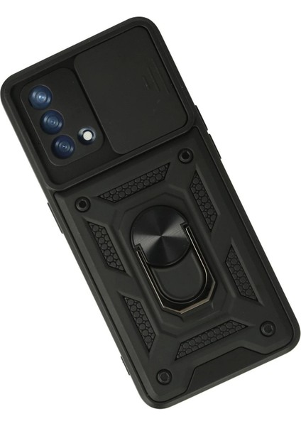 Oppo A74 4g Kılıf Pars Lens Yüzüklü Silikon - Siyah - CPTD1772-9761 modelleri