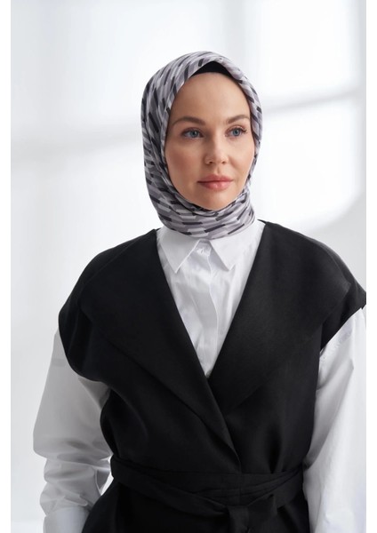 Lıne Desen Twıll Ipek Eşarp -4304-77